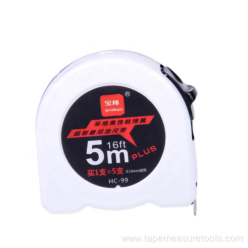 3m 5m white black steel tape measure